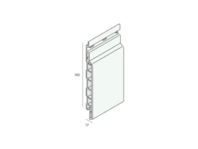 Keralit sponningdeel 143mm (2814)