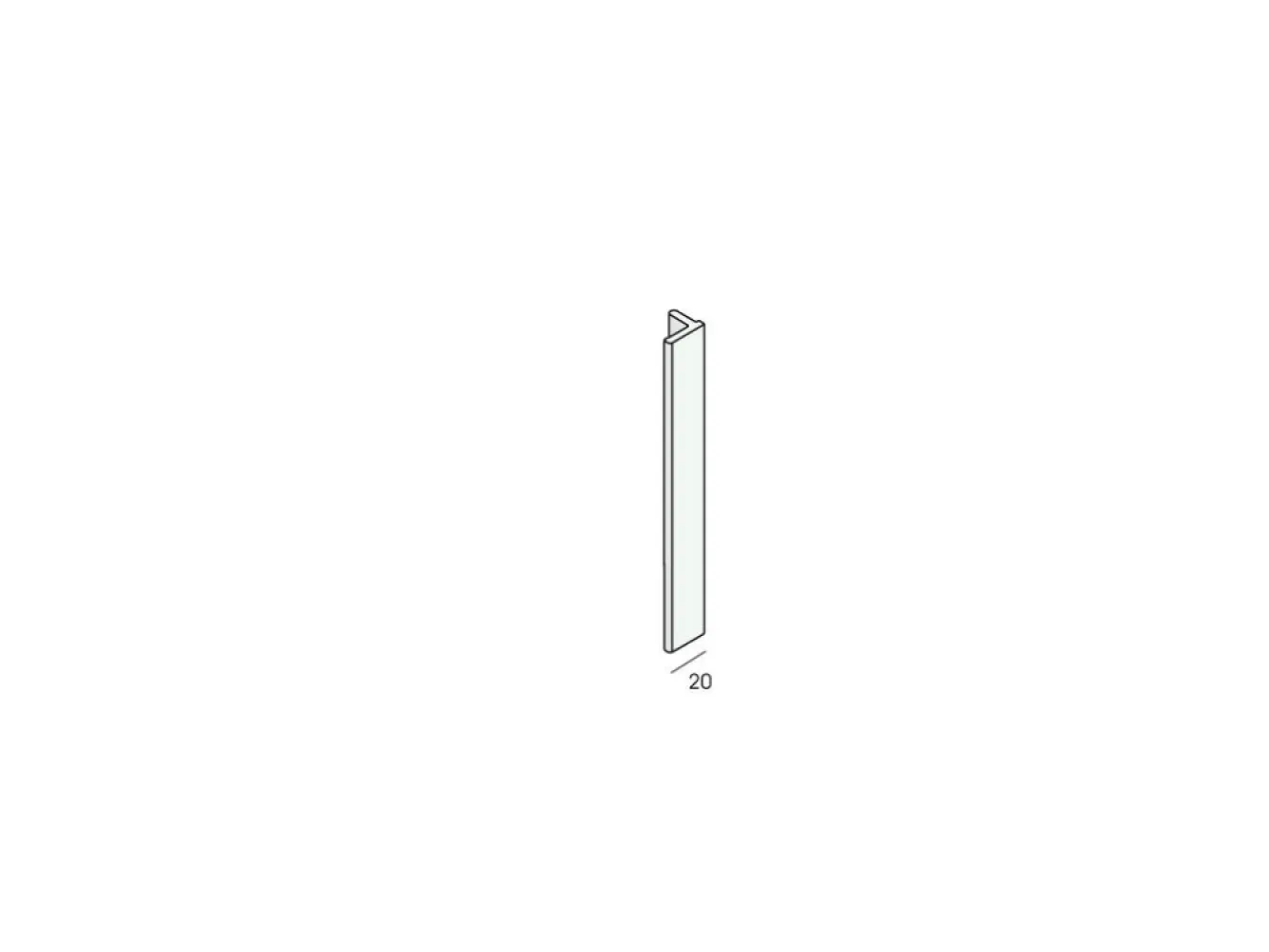 Keralit eindprofiel 10mm (2836)