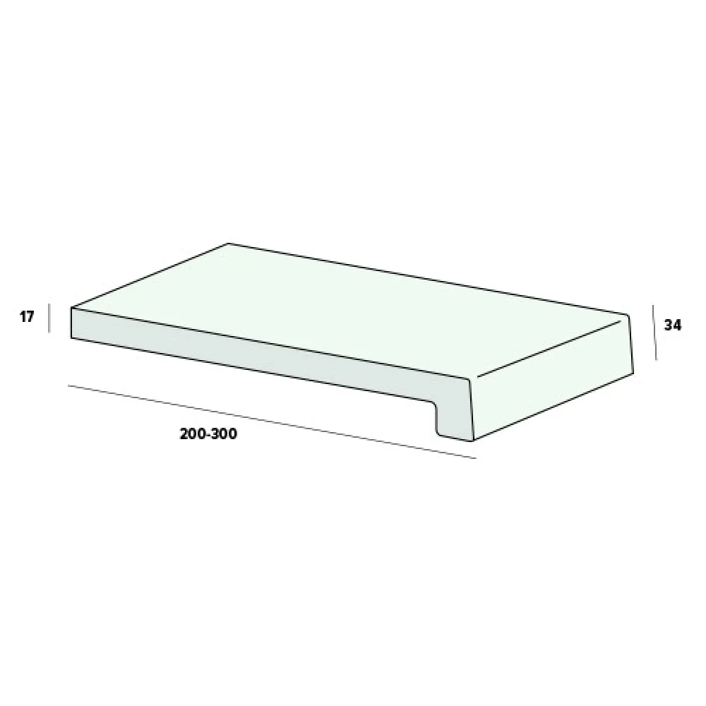 Werzalit Vensterbank 300mm (7292)