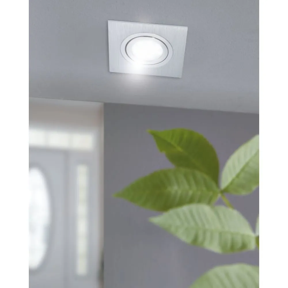 EGLO LED Inbouw set 3-L AREITIO 4-kant Kantelbaar aluminium