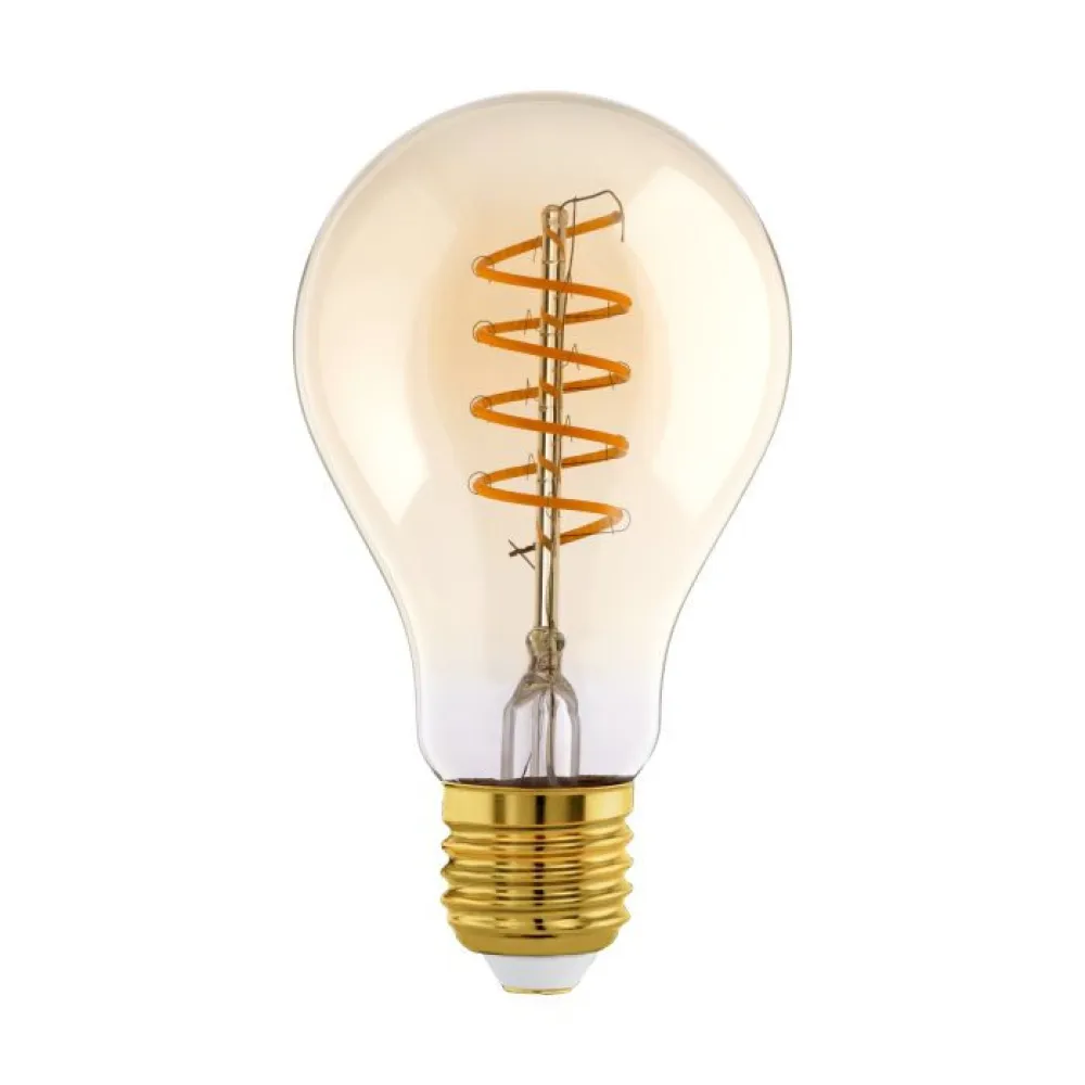 Lichtbron AMBER SPIRAAL E27 A75 245LM 2000K DIMBAAR