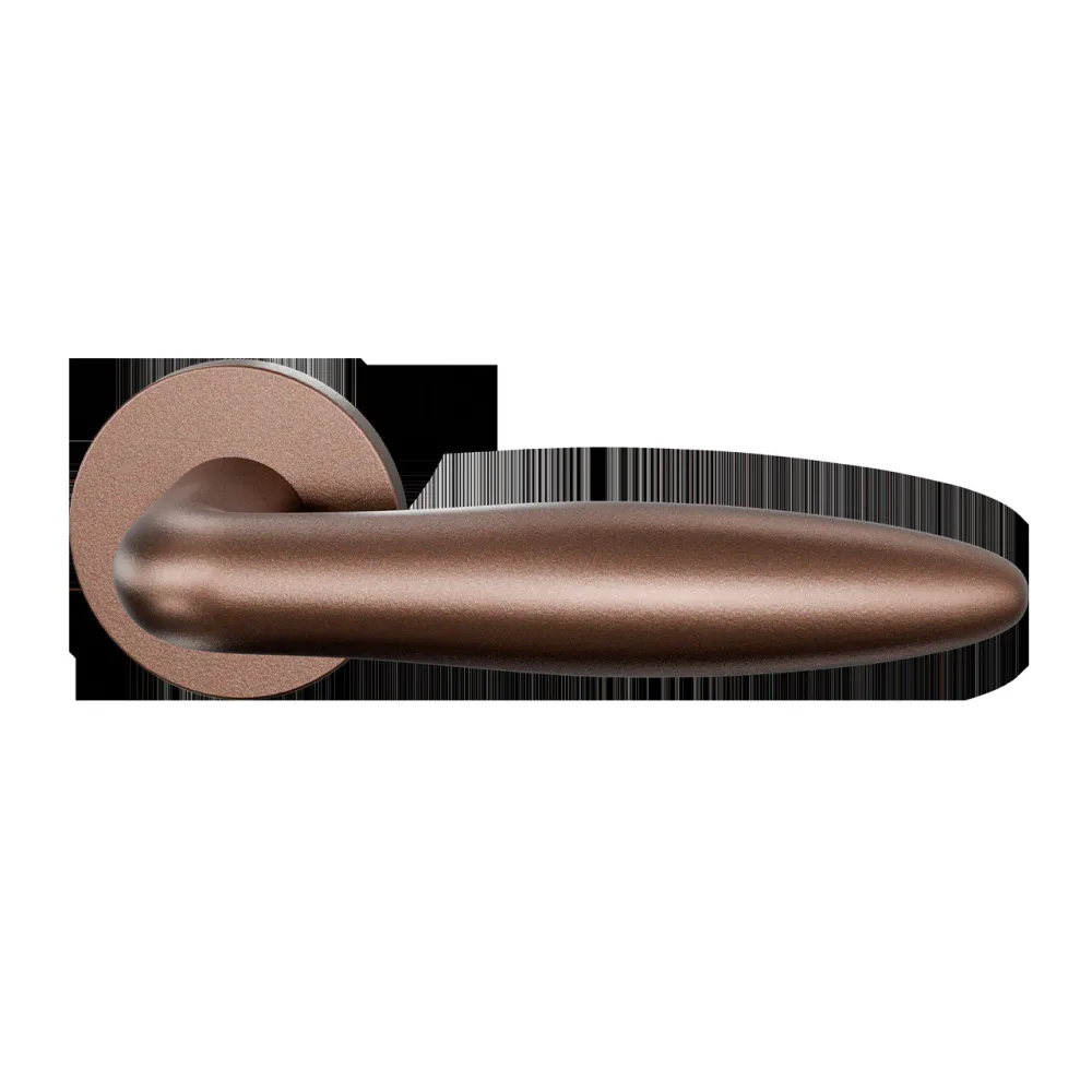 Deurkrukset Entree Sigaar op rond rozet Ø53mm Bronze blend