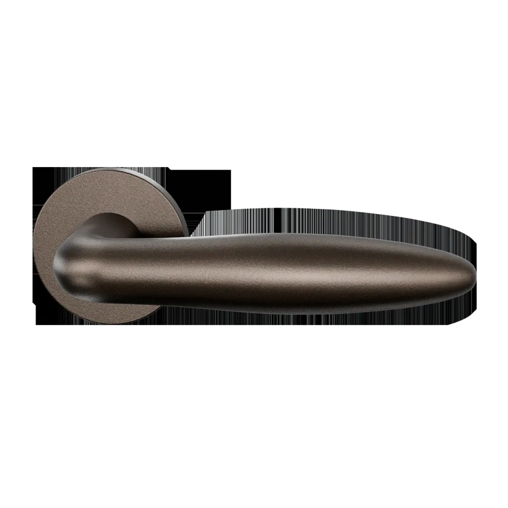 Deurkrukset Entree Sigaar op rond rozet Ø53mm Dark blend