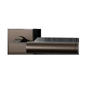 Deurkrukset Kuri op vierkant rozet 50x50mm Dark blend