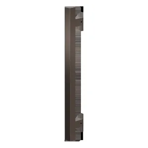 Deurgreep T-model vierkant (GPF10) 400x22mm h.o.h. 300mm Dark blend