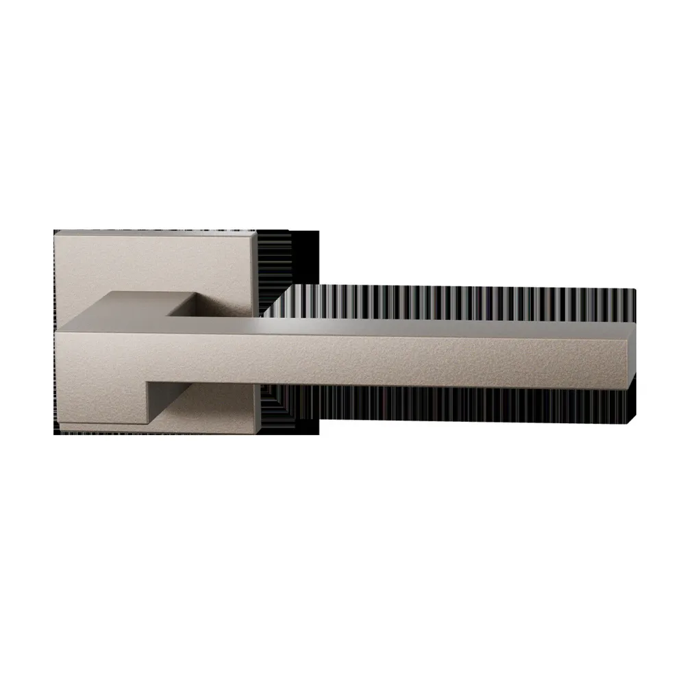 Deurkrukset Raa op vierkant rozet 50x50mm Mocca blend