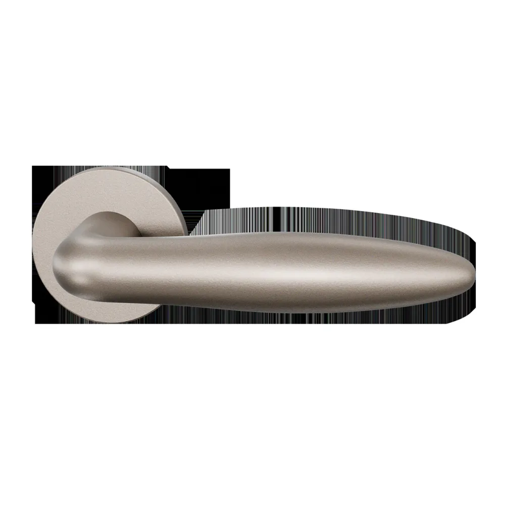 Deurkrukset Entree Sigaar op rond rozet Ø53mm Champagne blend