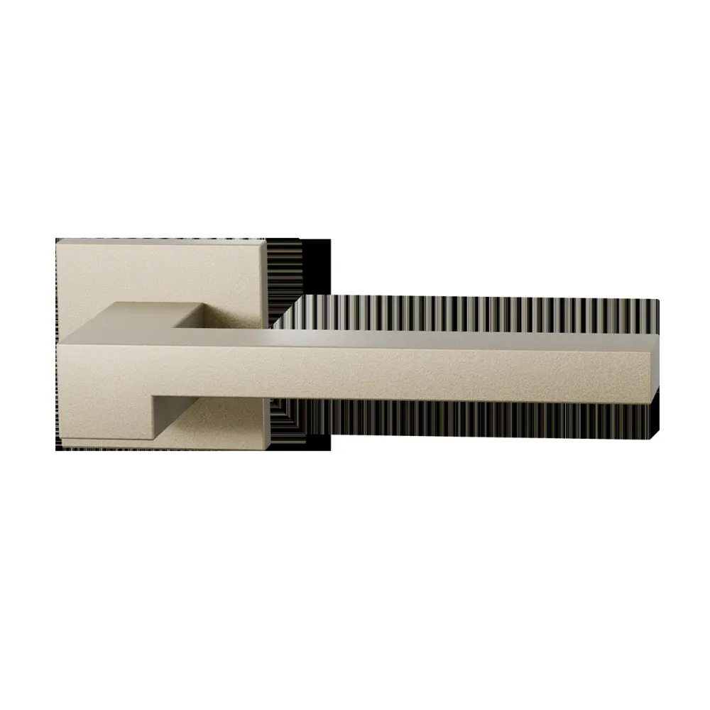 Deurkrukset Raa op vierkant rozet 50x50mm Champagne blend
