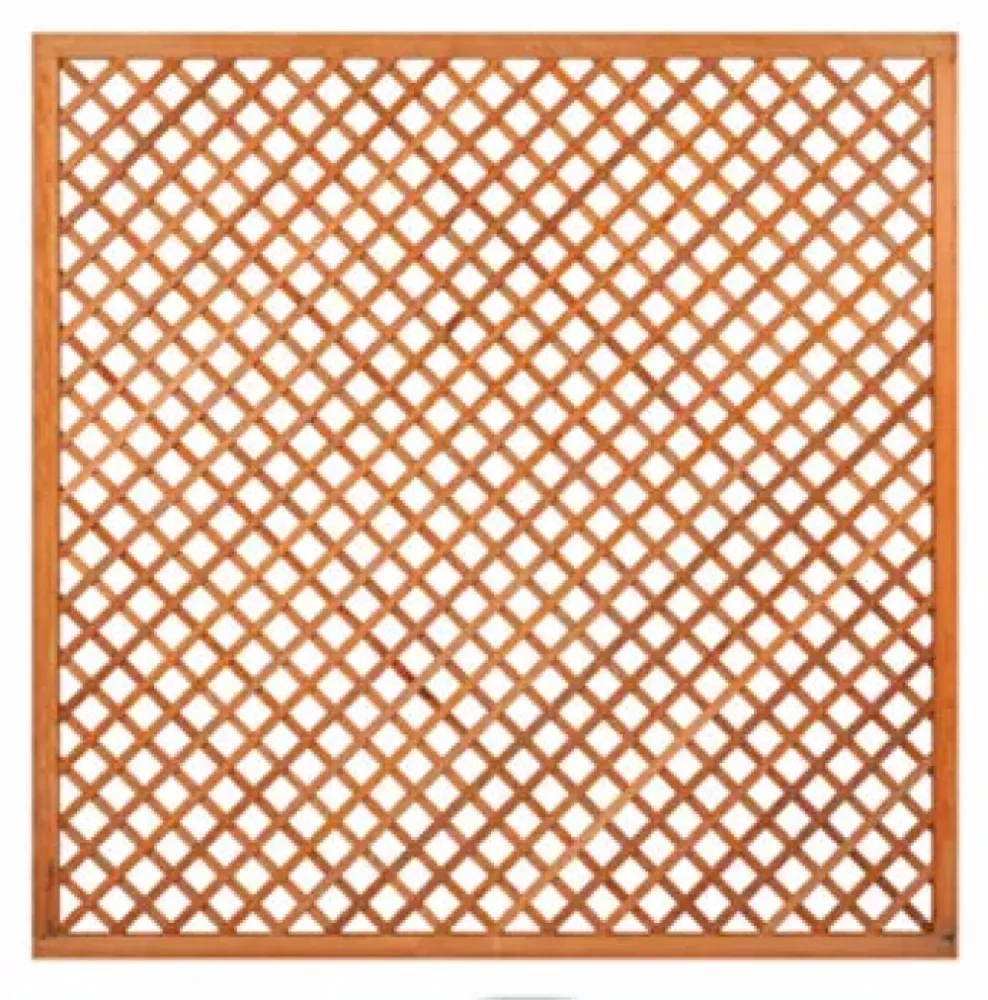 Hardhouten trellis diagonaal 180x180 cm