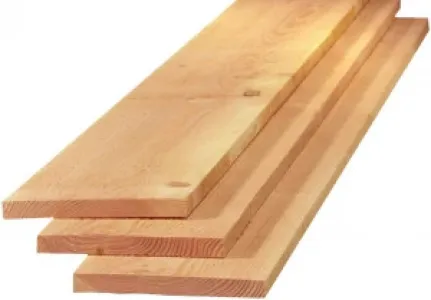Planken douglas 25x195mm gedroogd en 1 zijde geschaafd