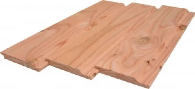 Halfshoutrabat Douglas 18x145mm onbehandeld, gedroogd