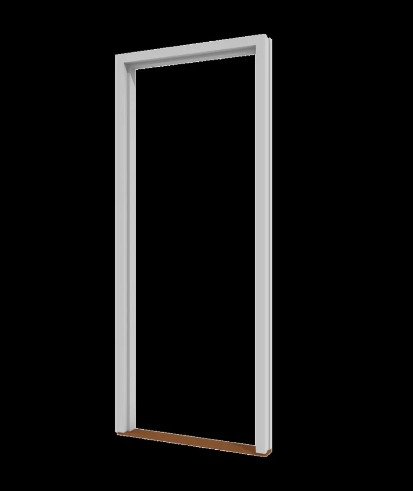 4Pl Kozijn 56x115x2315mm R opdek wit gegrond