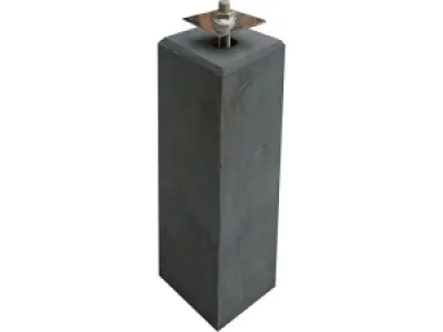 Betonpoer antraciet glad TH-06 220x220x580mm incl. RVS stelanker