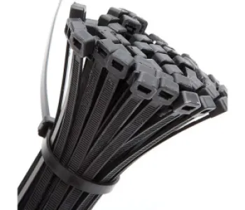 Konvox Bundelbandje 4,8 x 250mm Zwart zak à 100st (tie wraps)