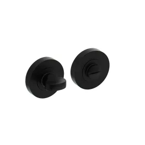 WC-sluiting rond rozet 52x10mm met nokken mat zwart