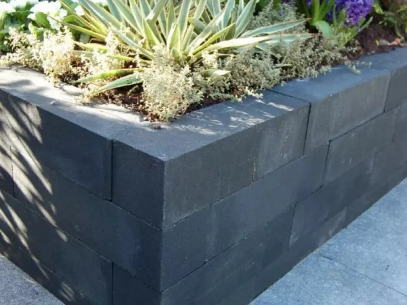 Patioblok strak 60x15x15 cm Antraciet