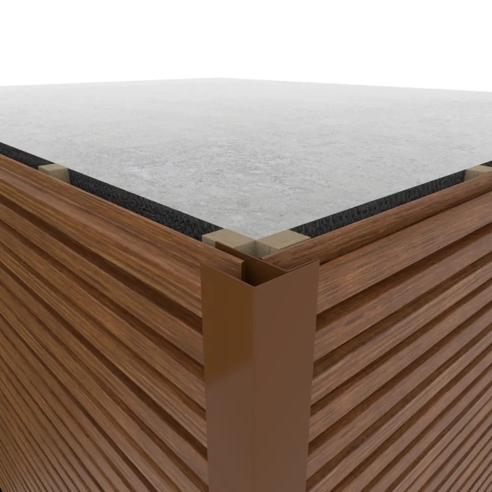 WEO F-profiel Aluminium Gekleurd 65x80mm