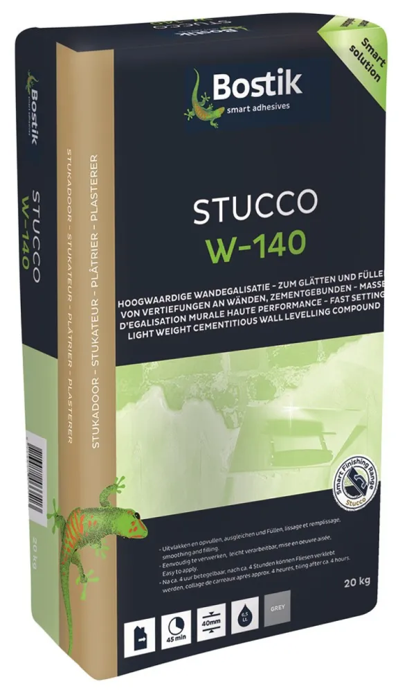 Bostik Stucco W-140 grijs zak 20 kg
